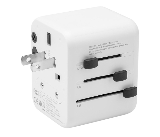 Tactical PTP Travel Adapter White - 1514567 - zdjęcie 2